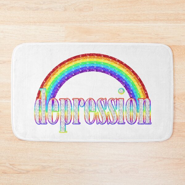 Item preview, depression sparkle rainbow sticker designed and sold by wewo ewo.