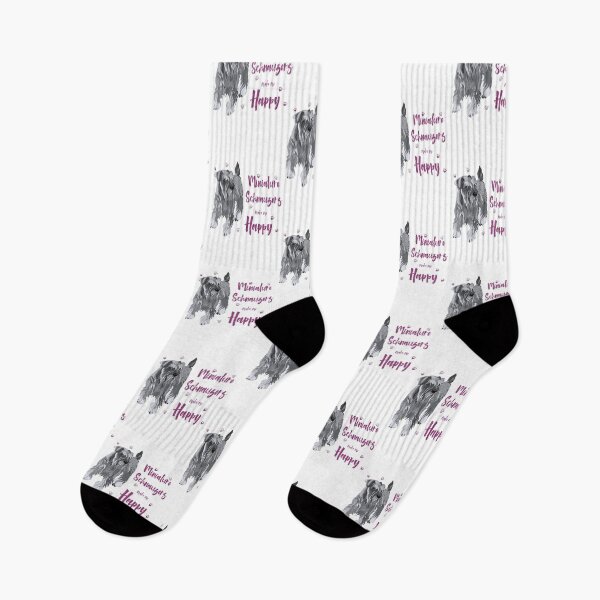 Item preview, Miniature Schnauzers Make Me Happy! Especially for Mini Schnauzer Lovers! designed and sold by rs-designs.