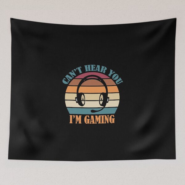 Item preview, Funny Gamer Gift Headset Can't Hear You I'm Gaming designed and sold by MalikaBela.