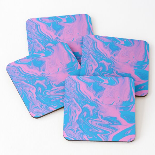 Item preview, Cotton Candy Pink & Blue Liquid Marble  designed and sold by newburyboutique.