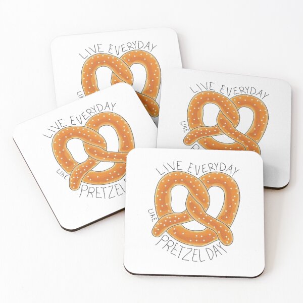 Item preview, live everyday like pretzel day designed and sold by stickerdesignss.