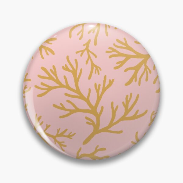 Item preview, Golden Coral on Rose Pink Pattern designed and sold by carabara.
