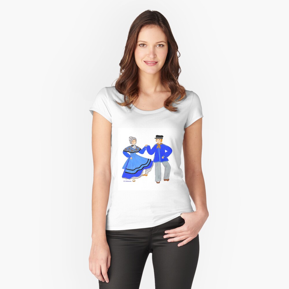 Item preview, Fitted Scoop T-Shirt designed and sold by Folklore.