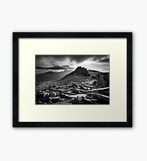 Castle of the Winds, Glyder Fach, Snowdonia. Framed Print