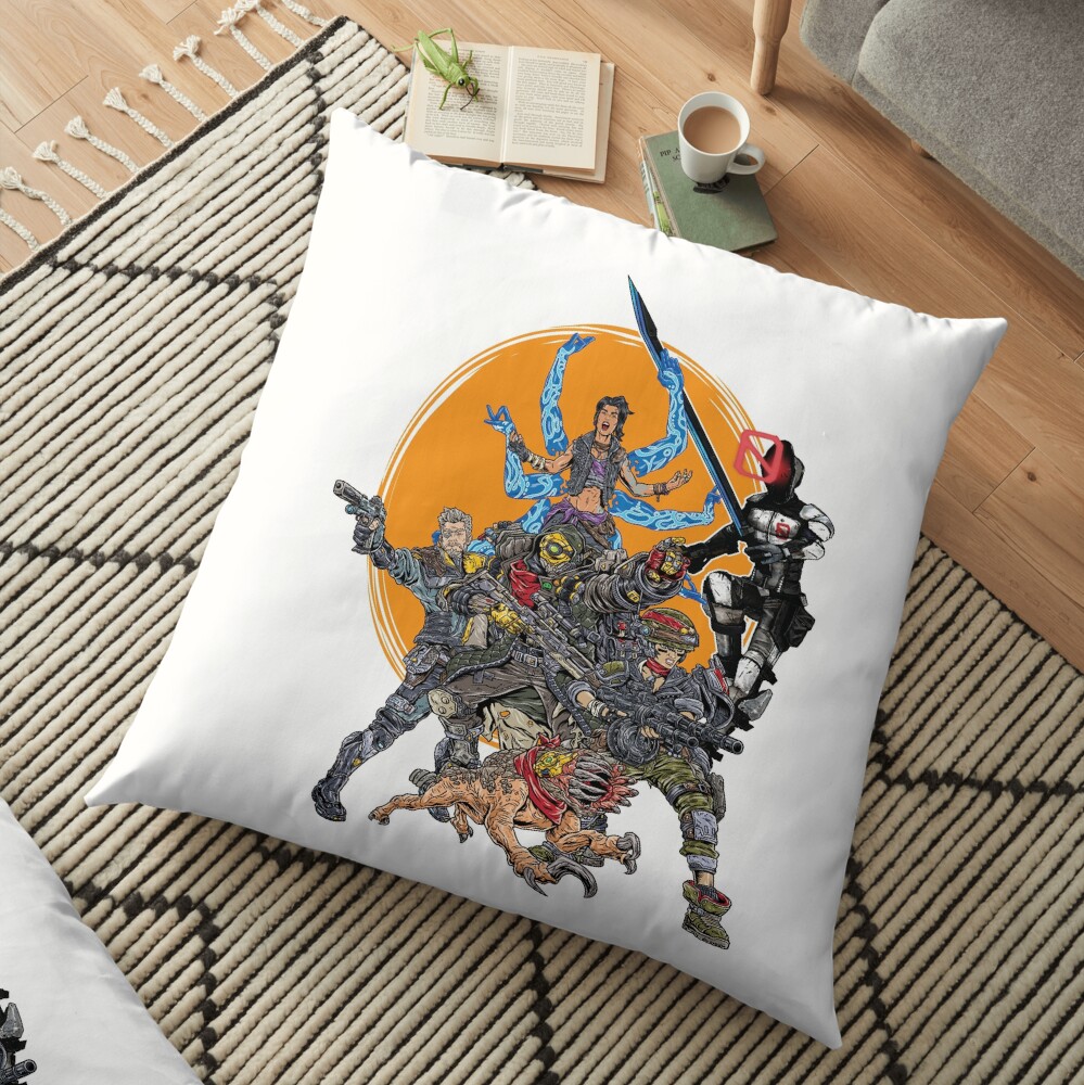 Borderlands 3 FL4K Beastmaster Amara Siren Moze Gunner Zane Operative Zer0 Assassin Guard Skag Operative Floor Pillow