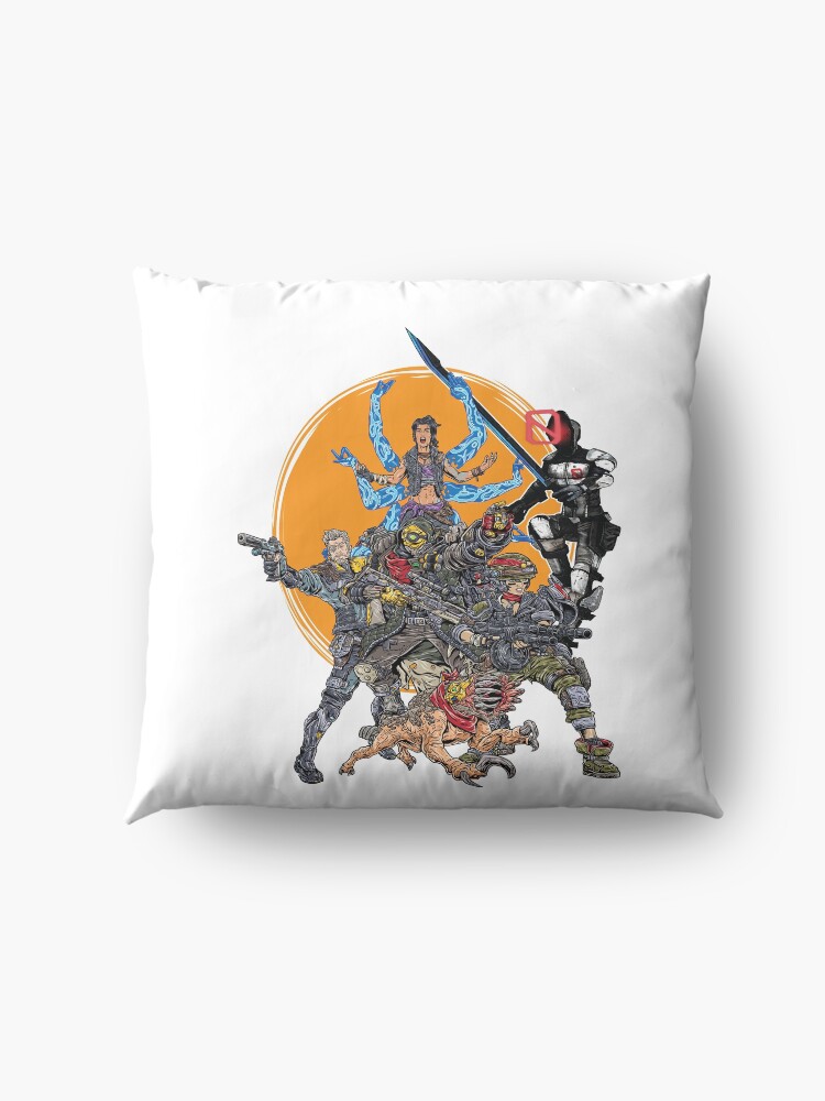 Alternate view of Borderlands 3 FL4K Beastmaster Amara Siren Moze Gunner Zane Operative Zer0 Assassin Guard Skag Operative Floor Pillow