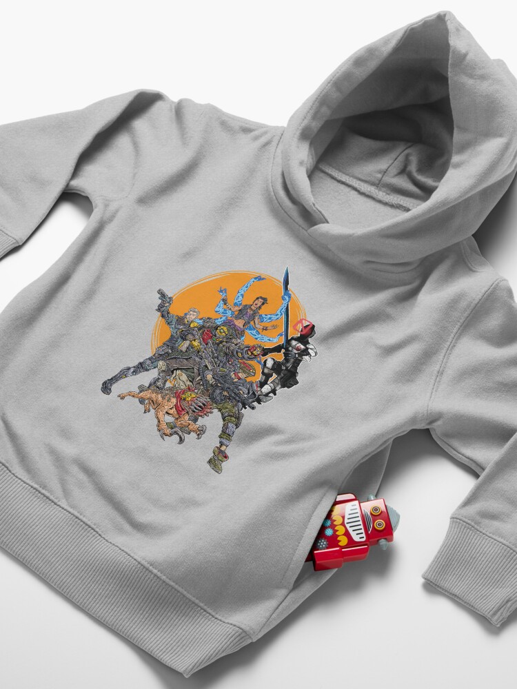 Alternate view of Borderlands 3 FL4K Beastmaster Amara Siren Moze Gunner Zane Operative Zer0 Assassin Guard Skag Operative Toddler Pullover Hoodie