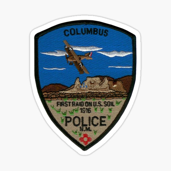 "Columbus New Mexico Police Department" Sticker by lawrencebaird