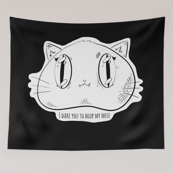 Item preview, I dare you to boop my nose kawaii graffiti designed and sold by GreyEyedMage.