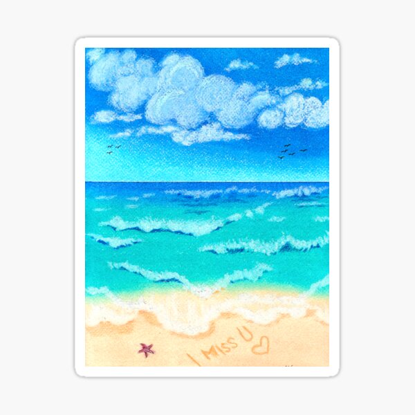 Love Letter in the Sand Sticker