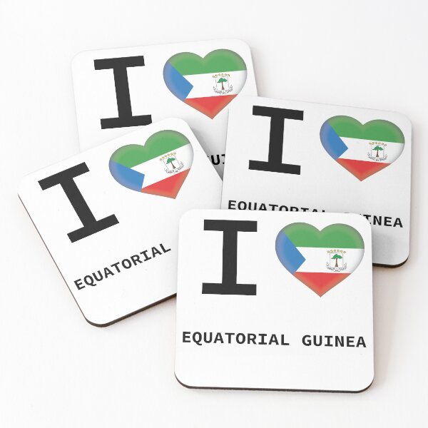 Item preview, I HEART EQUATORIAL QUINEA designed and sold by Mxdesign888.