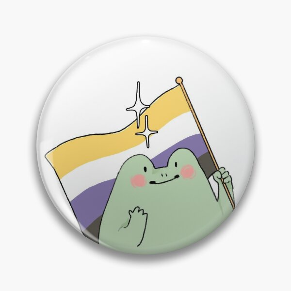 Transgender Pride Frog Pin Trans Pride Frog Enamel Pin Chibi Queer Frog Pin  Pride Jewelry Pride Accessories LGBT Pins 