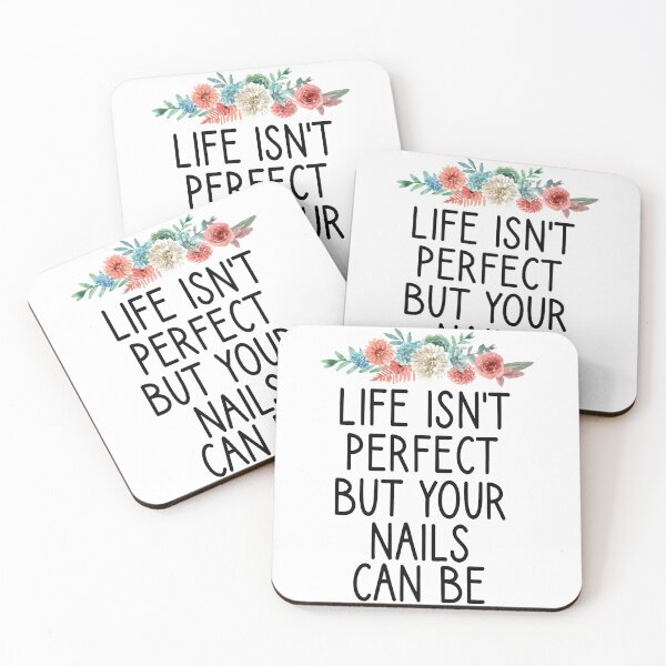 Item preview, life isn't perfect but your nails can be , Nail , Nail Tech Gift, Manicurist / Manicurist Gift / Gift for Manicurist / funny Manicurist  / Manicurists floral style designed and sold by Chamssou.