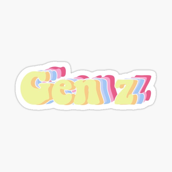 "Gen z" Sticker for Sale by AnnaToth Redbubble