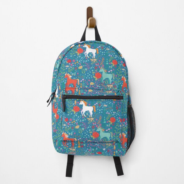 Item preview, Magical Unicorns in Orange and Blue designed and sold by latheandquill.
