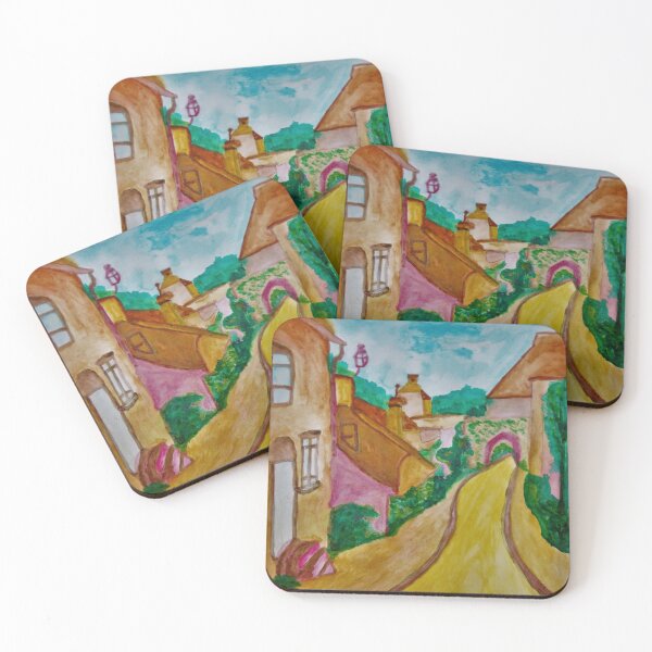 Item preview, The town of Miracle with strange road designed and sold by MartaTerkiewicz.