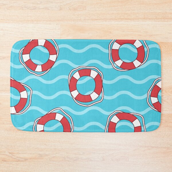 Item preview, Seamless lifebuoy pattern designed and sold by GulArt.