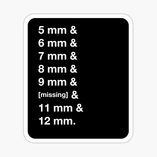 Lost 10mm Socket (#2) Sticker