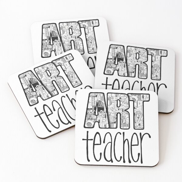 Item preview, Art Supplies Line Doodle Teacher Tee designed and sold by thecraftace.