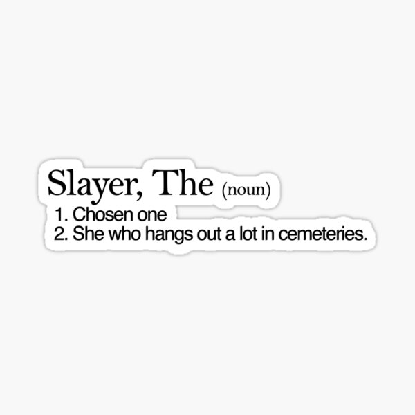 Item preview, Slayer, The Definition (Black type) designed and sold by TPejoves.