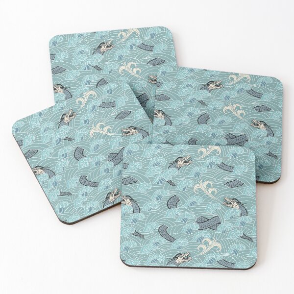 Item preview, Eastern Dragon Ocean Pattern designed and sold by Foxicopter.