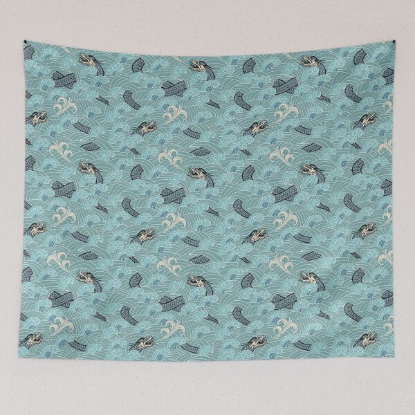 Item preview, Eastern Dragon Ocean Pattern designed and sold by Foxicopter.
