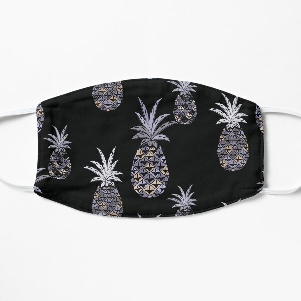 Vintage Hawaiian Pineapple Pattern Flat Mask