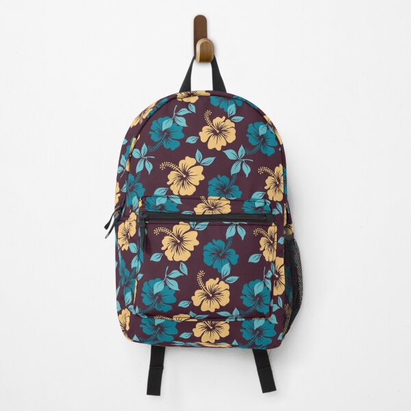 Item preview, Plants pattern / Hawaiian flowers: turquoise and gold designed and sold by oceanys.
