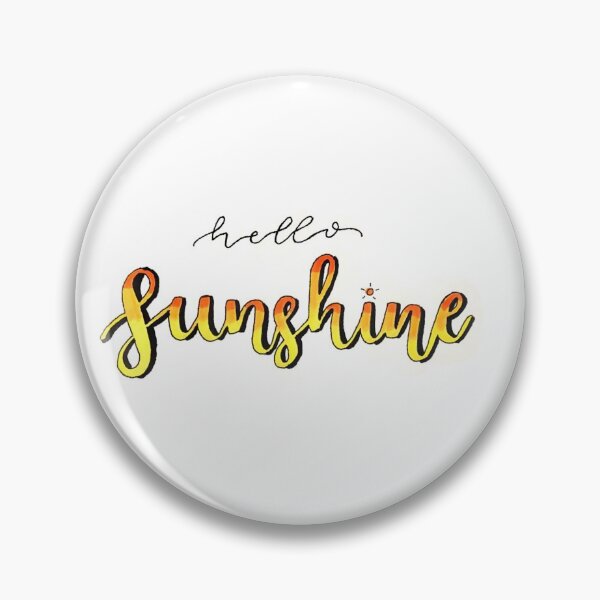 Item preview, Hello Sunshine Positive Quote designed and sold by faithful-ink.