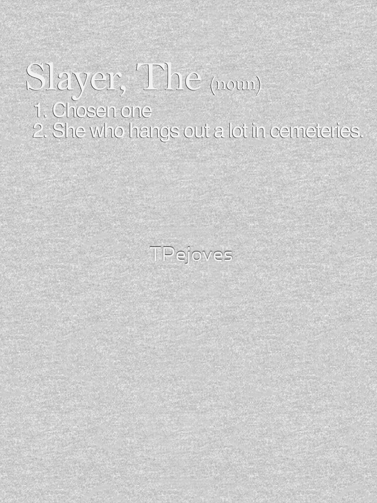 "Slayer, The Definition (white type)" Kids Pullover Hoodie by TPejoves