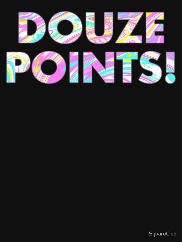 DOUZE POINTS In Paint Marble by SquareClub