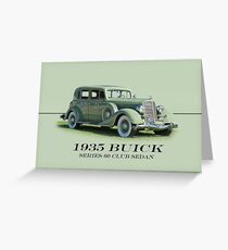 1935 Buick Series 60 Club Sedan w/ID Greeting Card