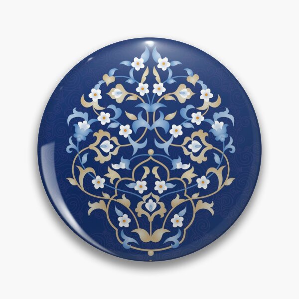 Item preview, Blue Flowers Pattern designed and sold by Anna Pogulyaeva.