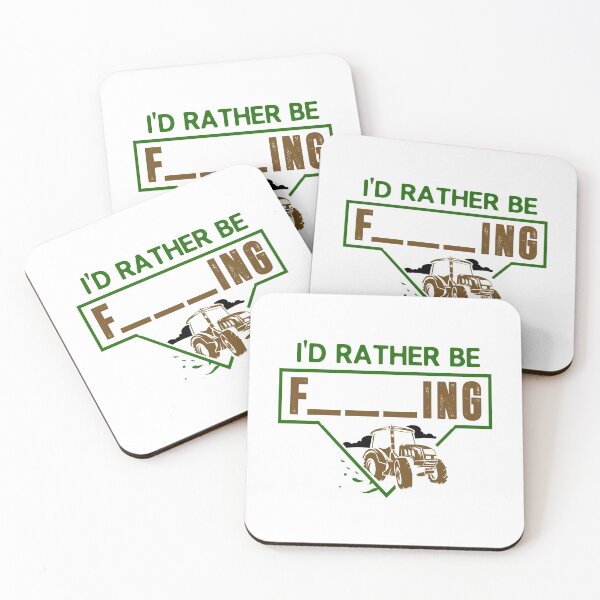Item preview, Mens I'd Rather Be Farming Tractor Design For A Hobby Farmer print designed and sold by AYDreamers.