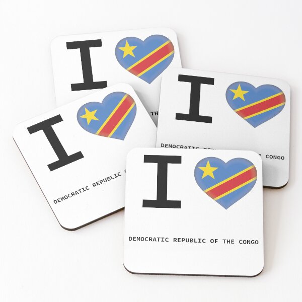 Item preview, I HEART DEMOCRATIC REPUBLIC OF THE CONGO designed and sold by Mxdesign888.