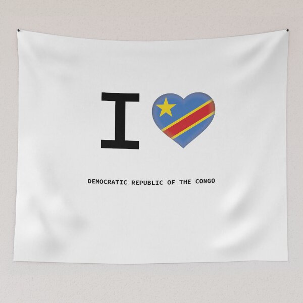 Item preview, I HEART DEMOCRATIC REPUBLIC OF THE CONGO designed and sold by Mxdesign888.