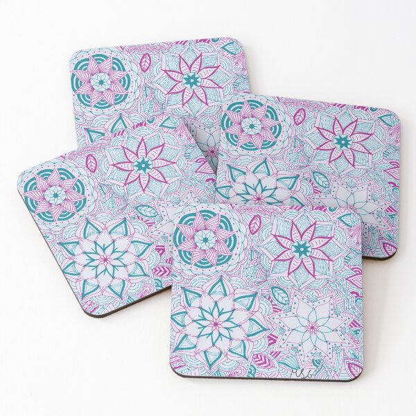 Item preview, Magenta & Hawaiian Blue Mandala Improvisation designed and sold by MarisaGoncalves.