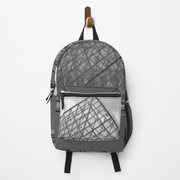Item preview, Large Pyramid - Musee du Louvre - Cour Napoléon - Paris - Black and White designed and sold by Yannik Hay.