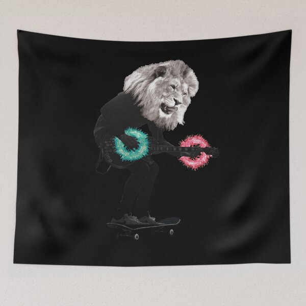 Item preview, Rock Star Lion designed and sold by TwistedByArt.