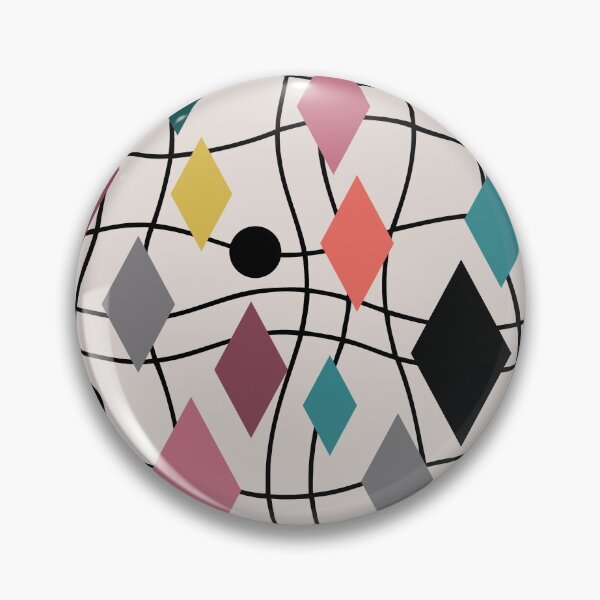 Item preview, Colorful Mid Century Modern Geometric Abstract 522 designed and sold by tonymagnerart.