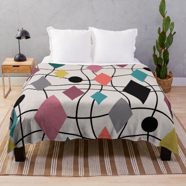 Item preview, Colorful Mid Century Modern Geometric Abstract 522 designed and sold by tonymagnerart.