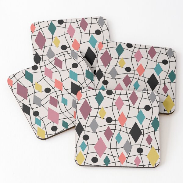 Item preview, Colorful Mid Century Modern Geometric Abstract 522 designed and sold by tonymagnerart.