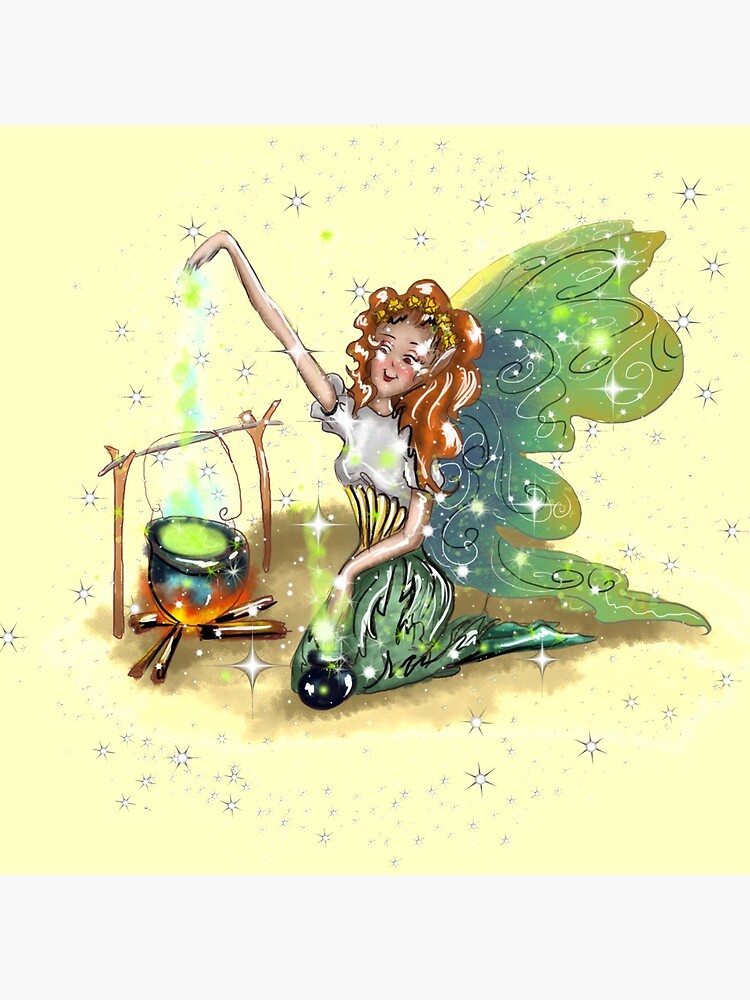 Thumbnail 5 of 5, Coasters (Set of 4), Chrissy The Camping Fairy™ designed and sold by TeelieTurner.