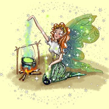 Artwork thumbnail, Chrissy The Camping Fairy™ by TeelieTurner