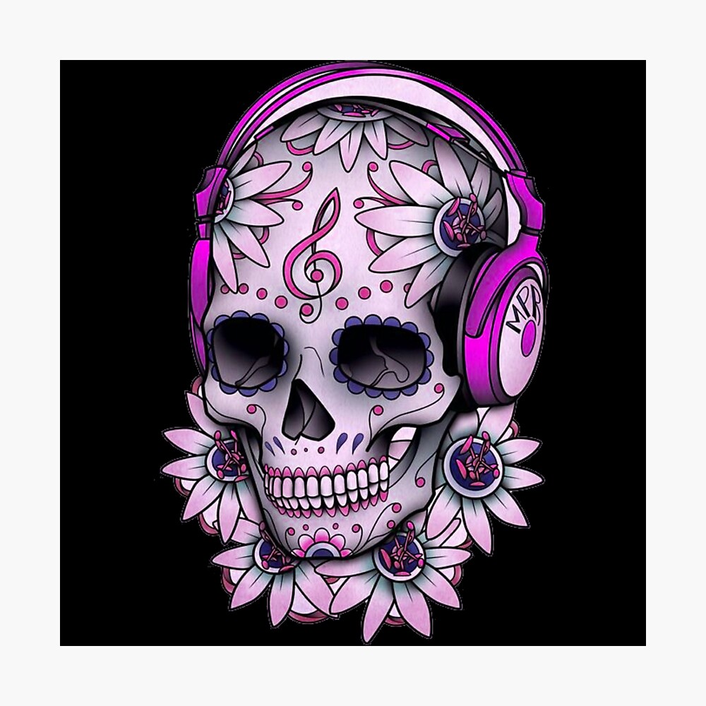 cool backgrounds skulls music