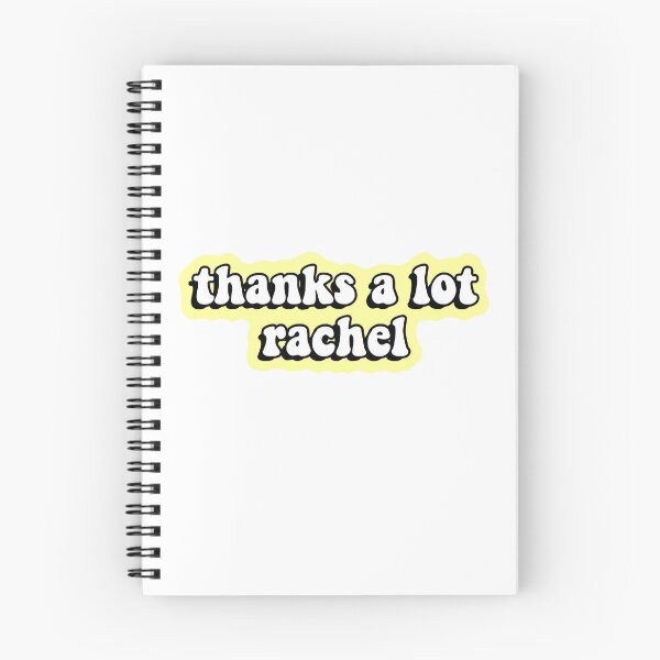 Item preview, Thanks a Lot Rachel Sticker designed and sold by emmabarclay.