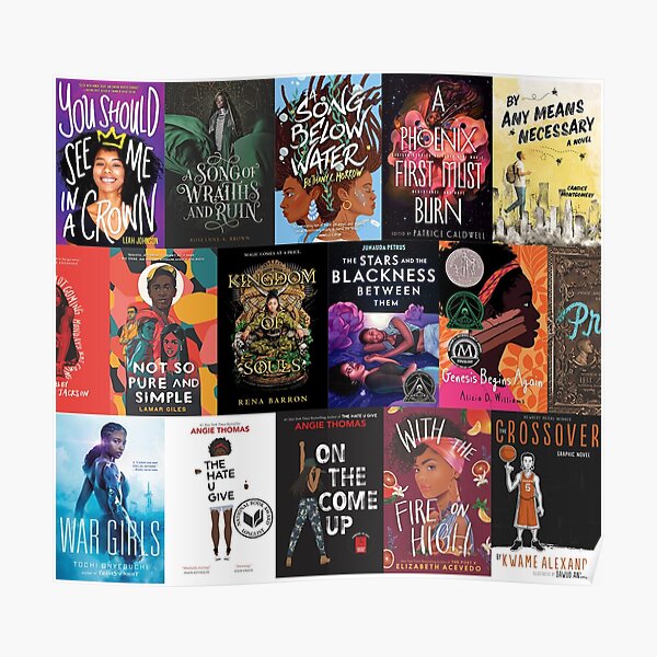 Support Black Authors YA Book Covers Poster