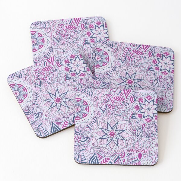 Item preview, Magenta & Navy Mandala Improvisation designed and sold by MarisaGoncalves.