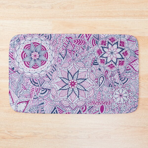 Item preview, Magenta & Navy Mandala Improvisation designed and sold by MarisaGoncalves.