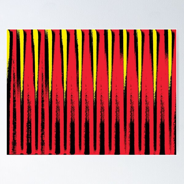Item preview, Red and Yellow - Abstract Markings 05 designed and sold by QuarterMoon.